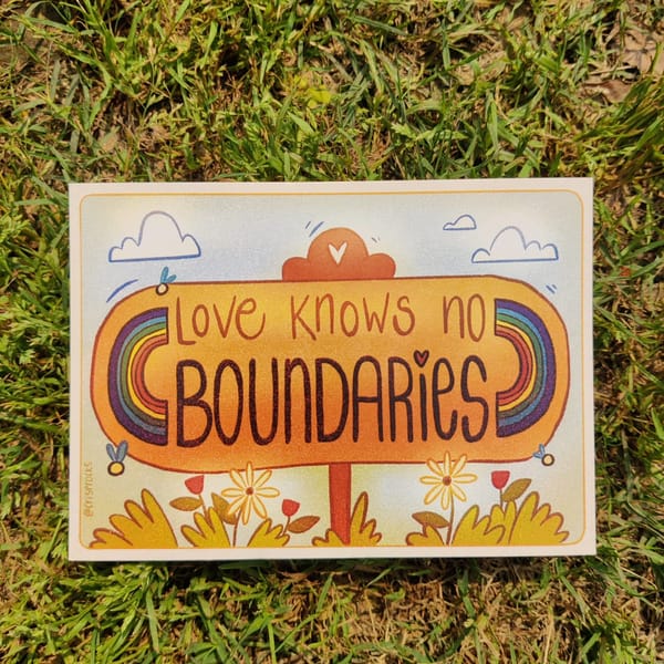 Love Knows no Boundaries Postcard